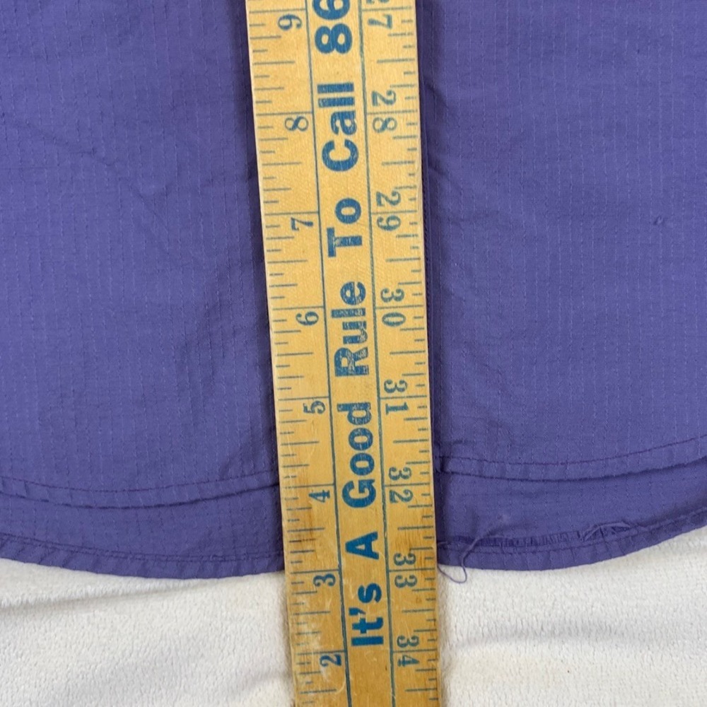 LL Bean Mens Medium Tall Purple Ripstop Nylon Fishing Hiking Long Sleeve Shirt - Picture 5 of 11